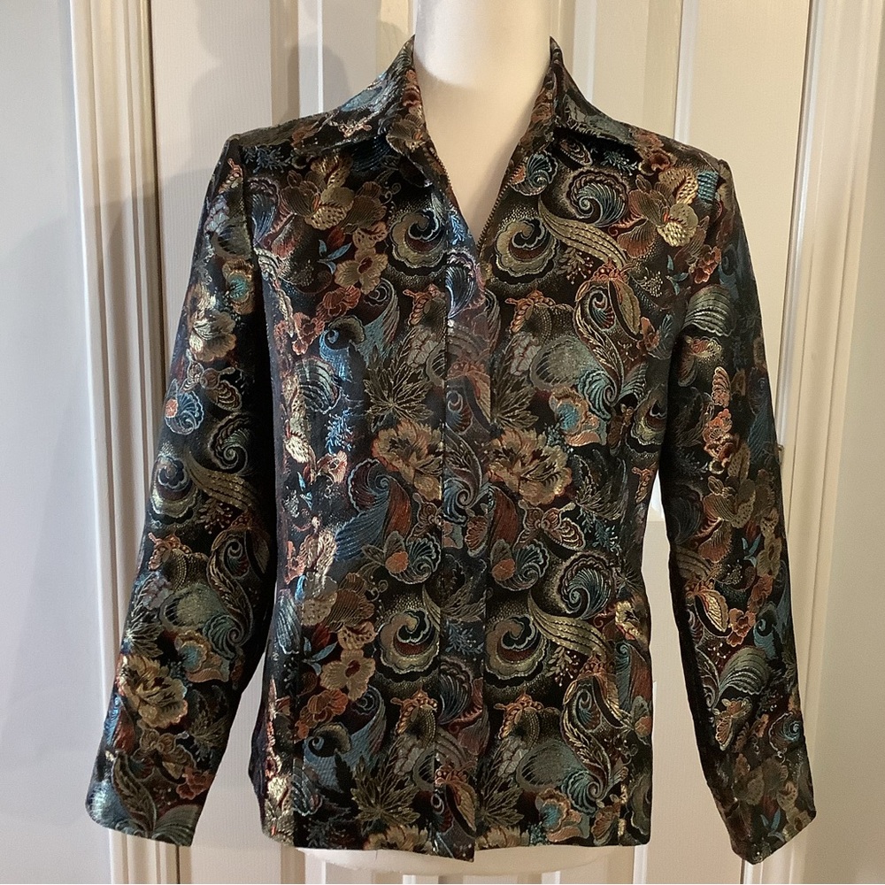 Draper’s & Damon’s Petites Metallic Blazer/Jacket, Size PS
